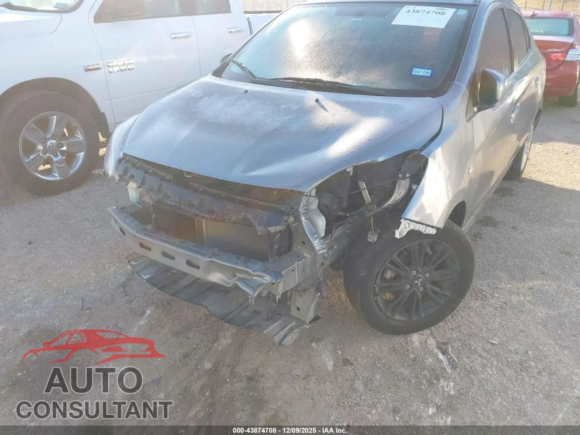 2020 MITSUBISHI MIRAGE G4 Damaged VIN ML32F3FJXLHF05855 – engine bay