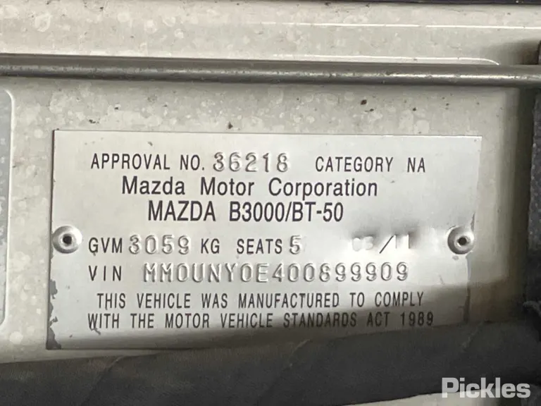 2011 Mazda BT-50 Damaged VIN MM0UNY0E400899909 – photo 12