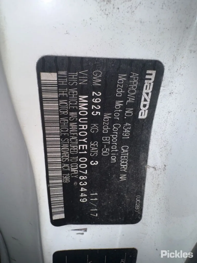2017 Mazda BT-50 Damaged VIN MM0UR0YE100783449 – photo 16