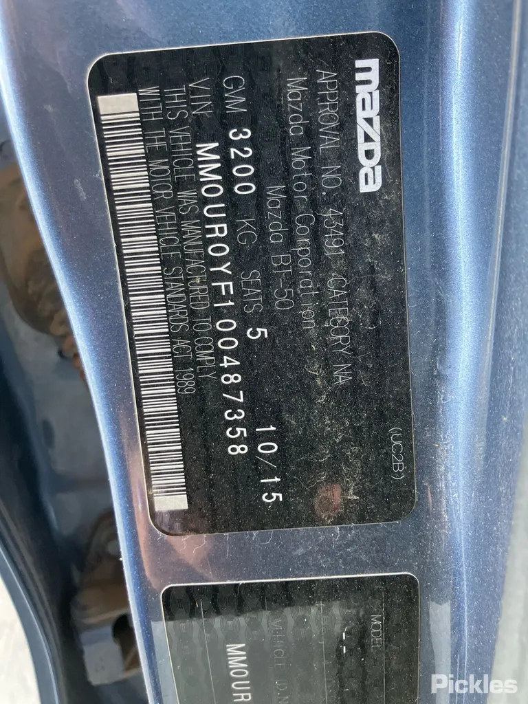 2015 Mazda BT-50 Used VIN MM0UR0YF100487358 – photo 35