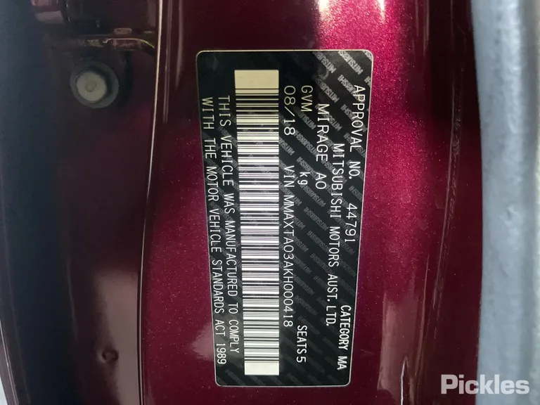 2018 Mitsubishi Mirage Used VIN MMAXTA03AKH000418 – photo 19