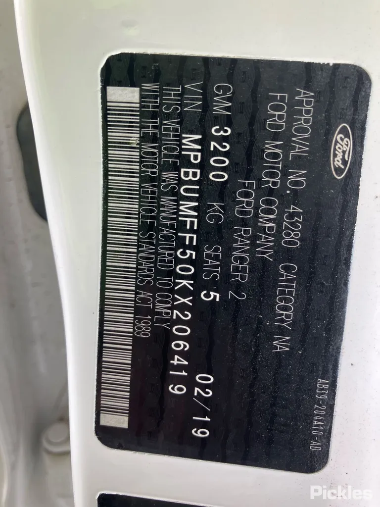 2019 Ford Ranger Used VIN MPBUMFF50KX206419 – engine bay