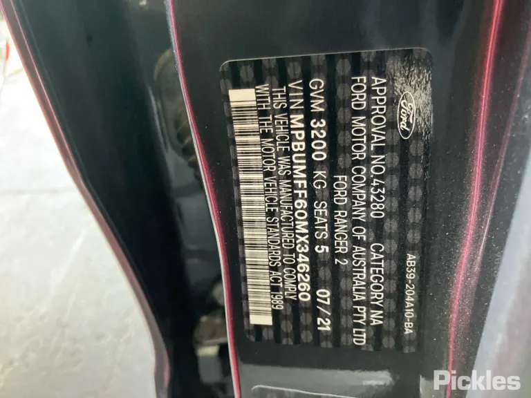 2021 Ford Ranger Damaged VIN MPBUMFF60MX346260 – exterior detail