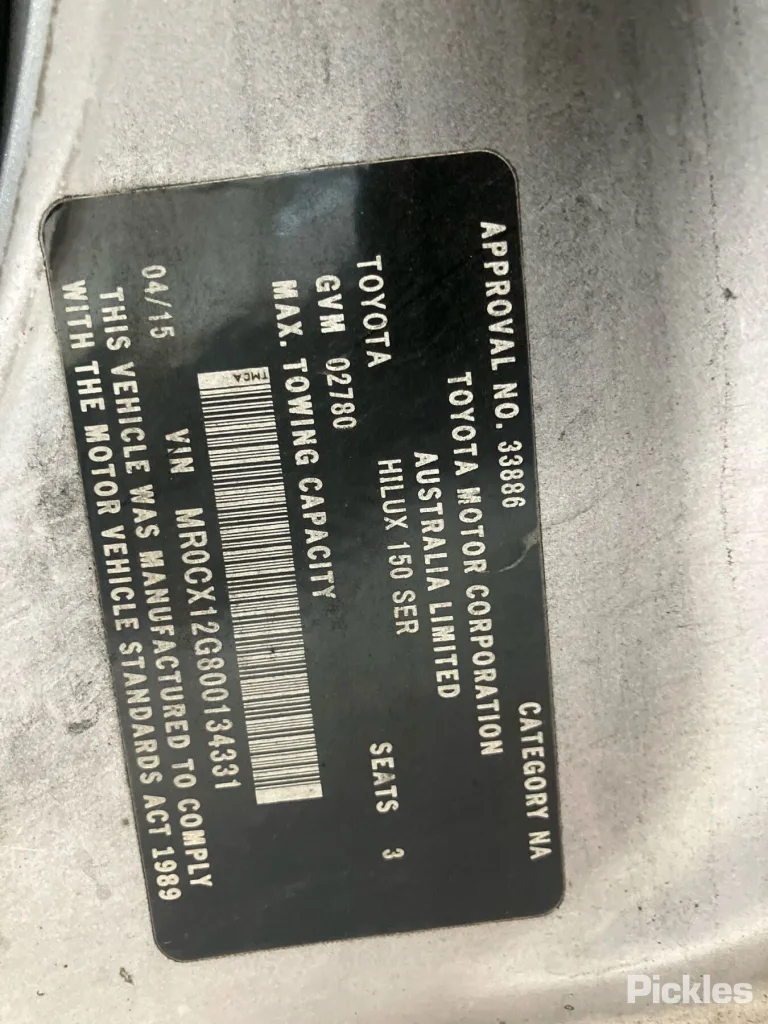 2015 Toyota Hilux Damaged VIN MR0CX12G800134331 – photo 18