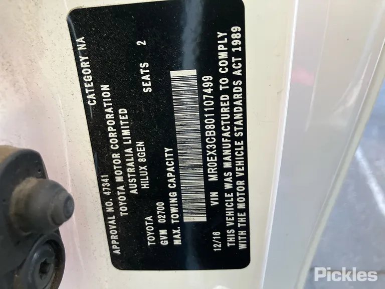 2016 Toyota Hilux Used VIN MR0EX3CB801107499 – photo 19