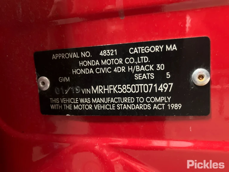 2019 Honda Civic Damaged VIN MRHFK5850JT071497 – photo 11 2019 Honda Civic Damaged VIN MRHFK5850JT071497 – photo 11
