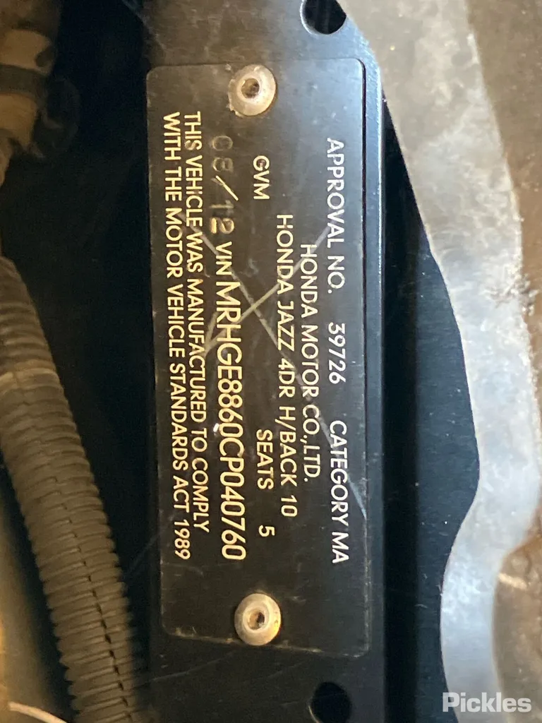 2012 Honda Jazz Used VIN MRHGE8860CP040760 – undercarriage