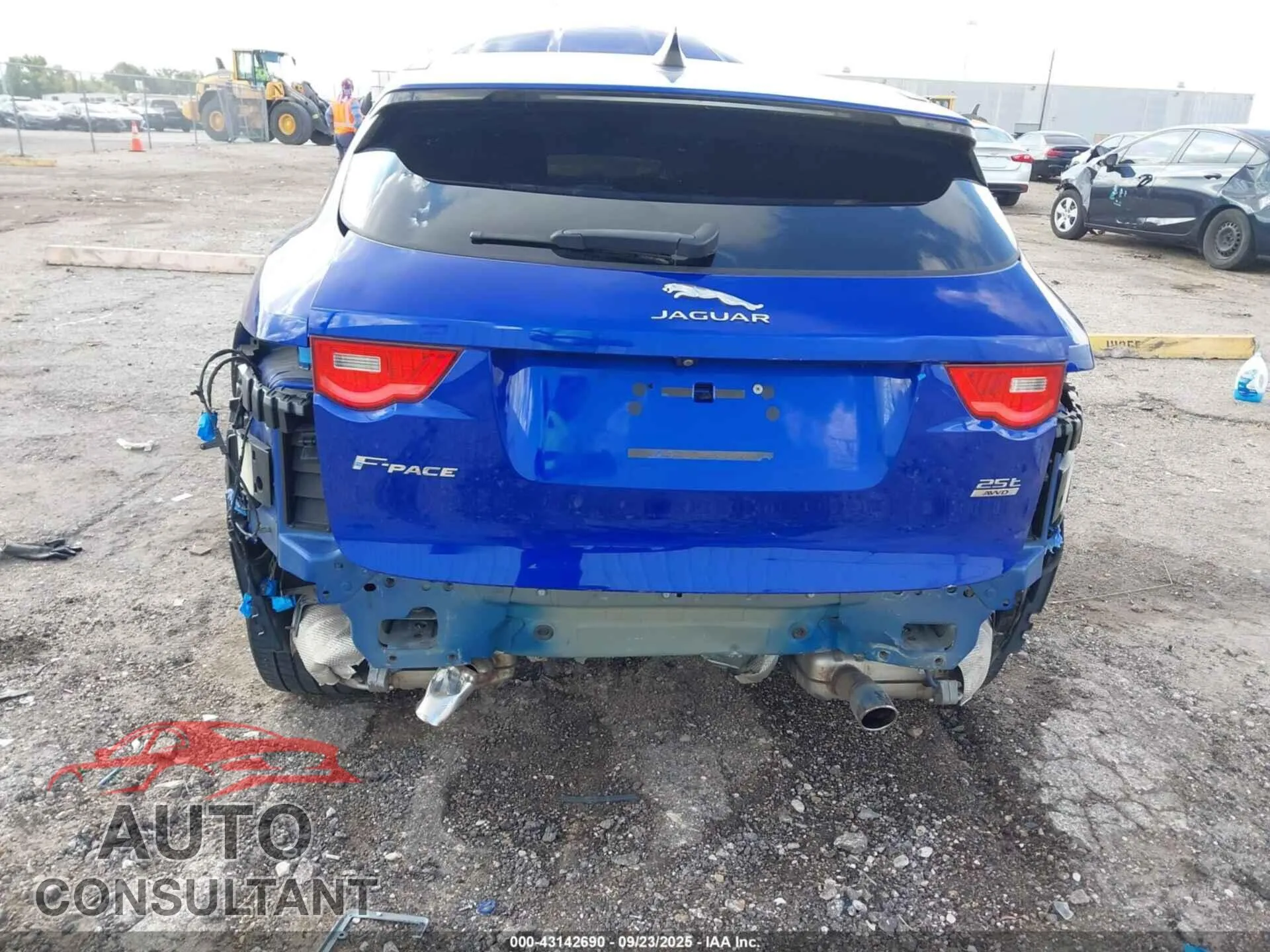 2020 JAGUAR F-PACE Damaged VIN SADCJ2FX0LA623504 – engine bay