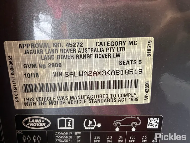 2018 Land Rover Range Rover Sport Damaged VIN SALWA2AX3KA818519 – photo 32