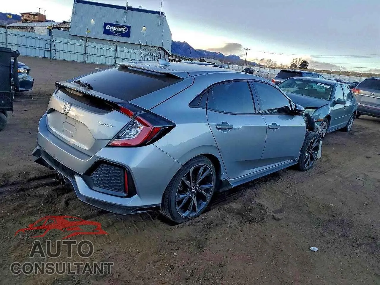 2019 HONDA CIVIC Damaged VIN SHHFK7H41KU210629 – side profile