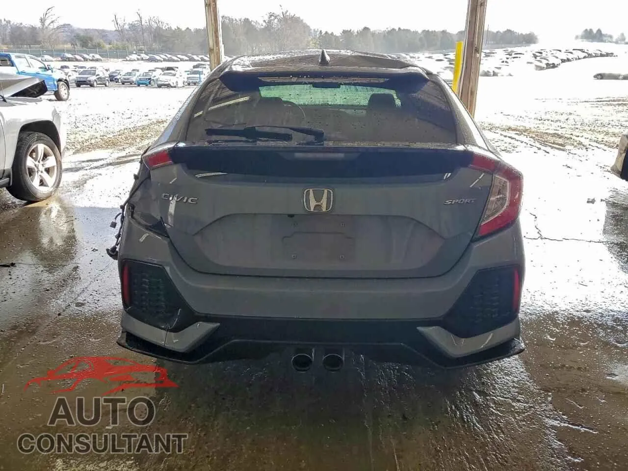 2019 HONDA CIVIC Damaged VIN SHHFK7H42KU216102 – engine bay
