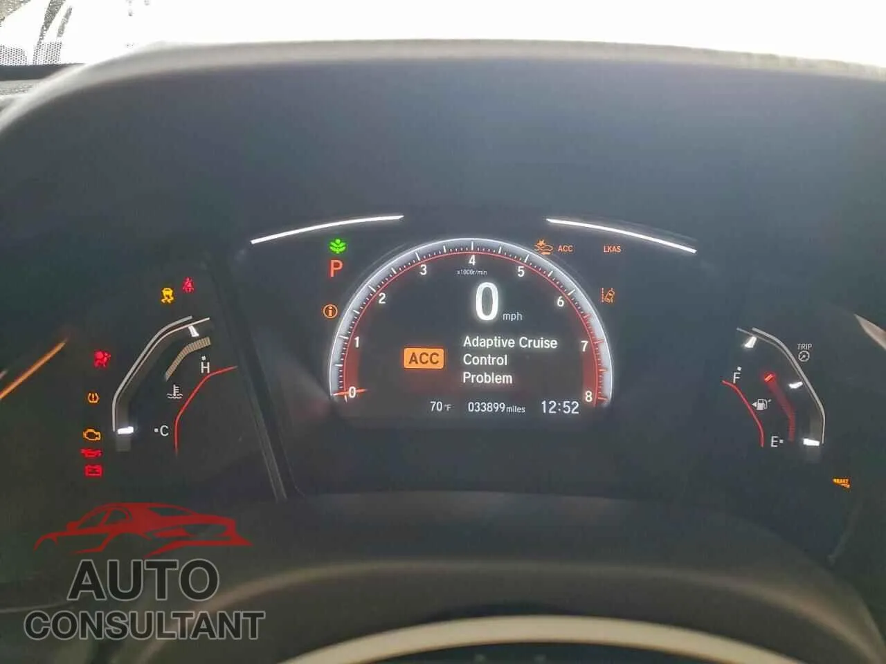 2019 HONDA CIVIC Damaged VIN SHHFK7H42KU216102 – trunk area