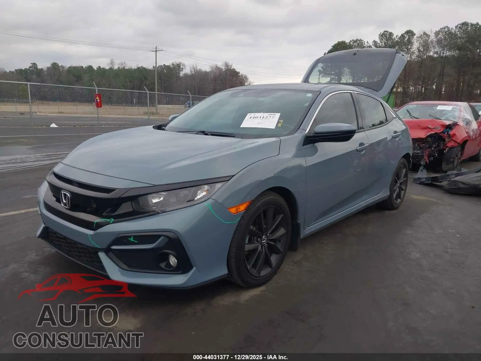 2021 HONDA CIVIC Damaged VIN SHHFK7H68MU204816 – rear exterior