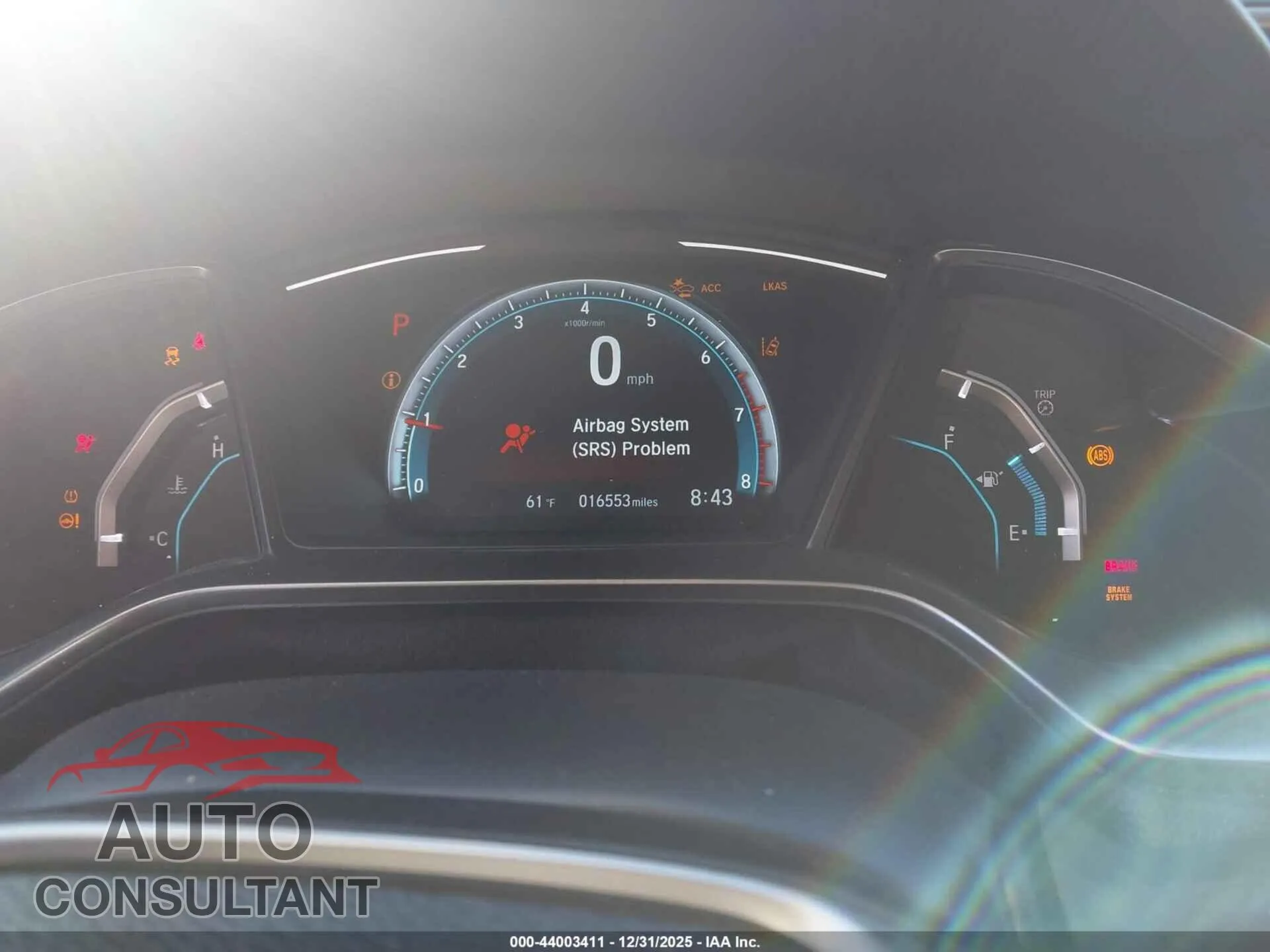2021 HONDA CIVIC Damaged VIN SHHFK7H69MU214545 – exterior detail