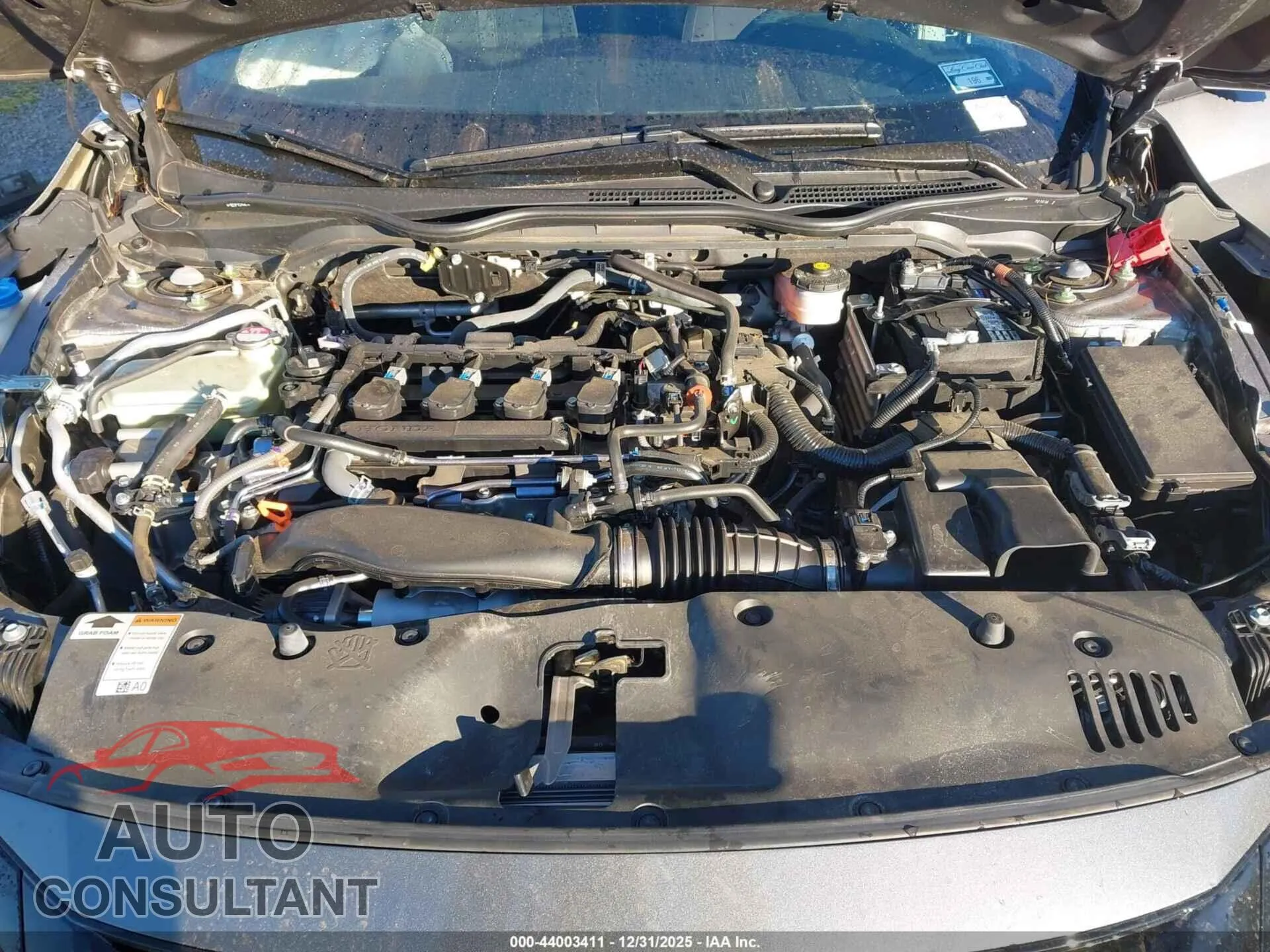 2021 HONDA CIVIC Damaged VIN SHHFK7H69MU214545 – odometer reading