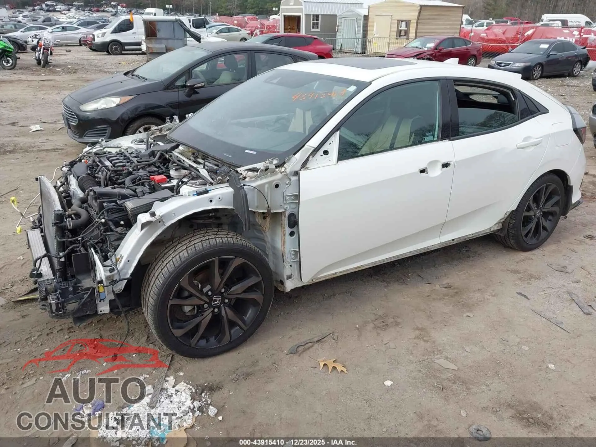 2019 HONDA CIVIC Damaged VIN SHHFK7H99KU229232 – rear exterior