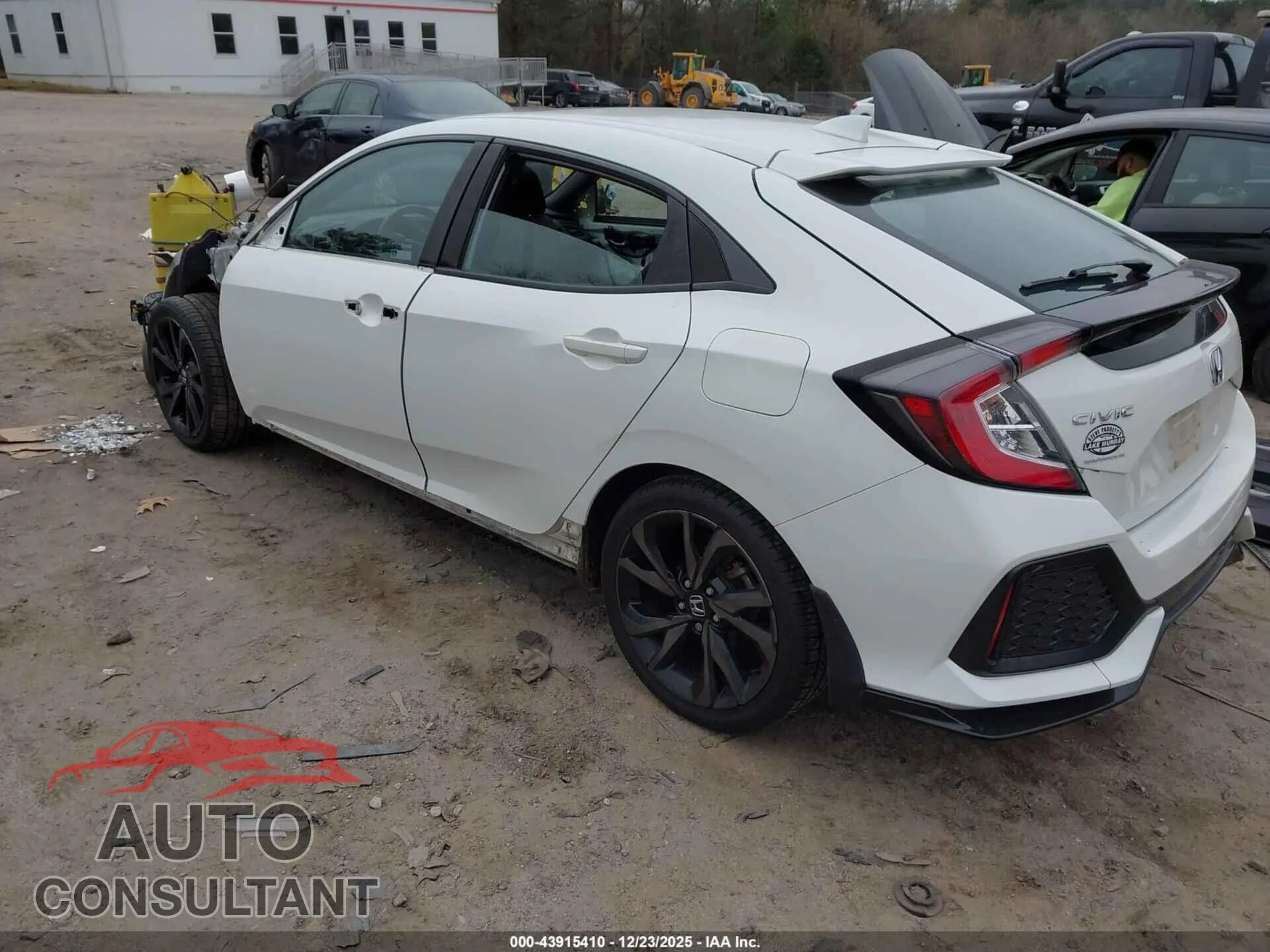 2019 HONDA CIVIC Damaged VIN SHHFK7H99KU229232 – side profile