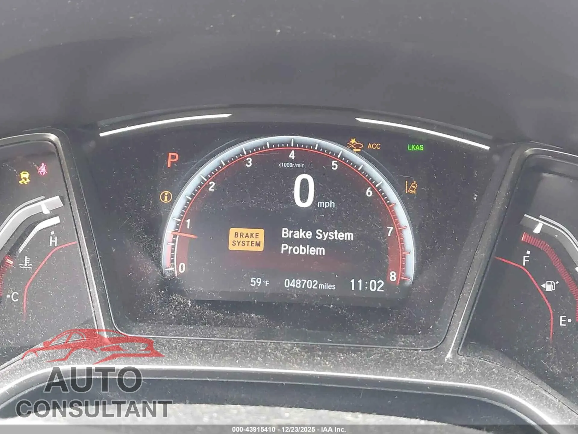 2019 HONDA CIVIC Damaged VIN SHHFK7H99KU229232 – exterior detail