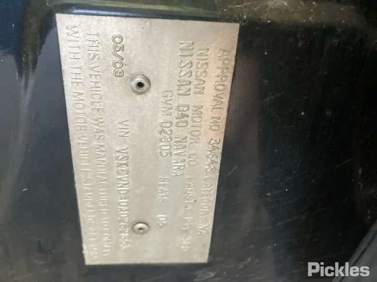 2008 Nissan Navara Damaged VIN VSKCVND40A0262853 – photo 20