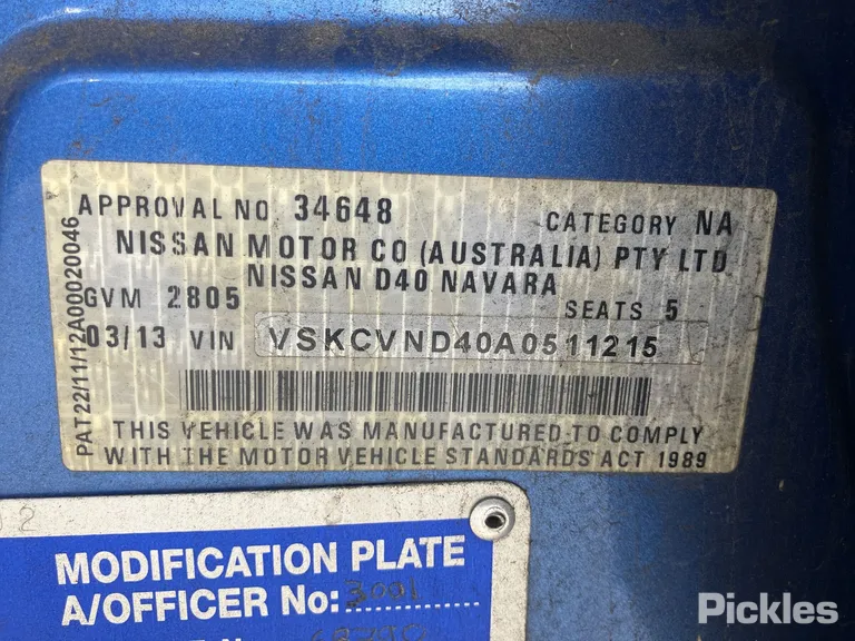 2013 Nissan Navara Used VIN VSKCVND40A0511215 – photo 15