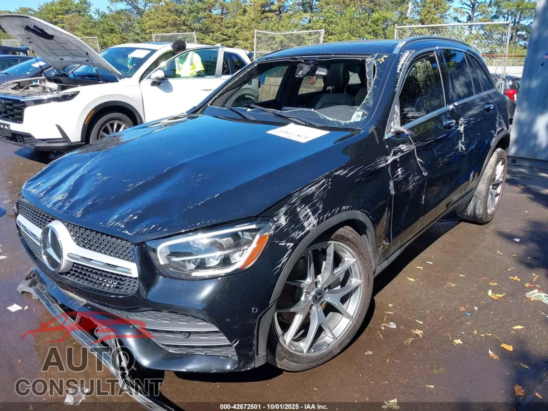 2021 MERCEDES-BENZ GLC 300 Damaged VIN W1N0G8EB5MF872609 – engine bay