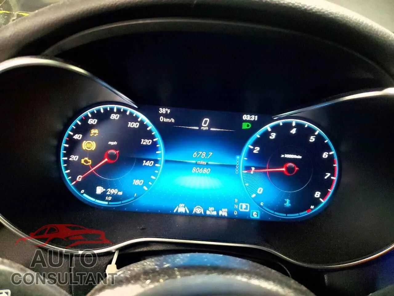 2021 MERCEDES-BENZ GLC-CLASS Damaged VIN W1N0G8EB9MV280085 – trunk area