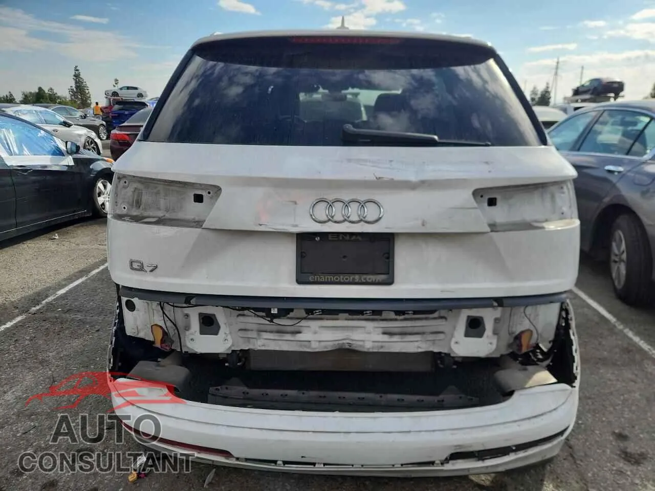 2019 AUDI Q7 Damaged VIN WA1AHAF7XKD016526 – engine bay