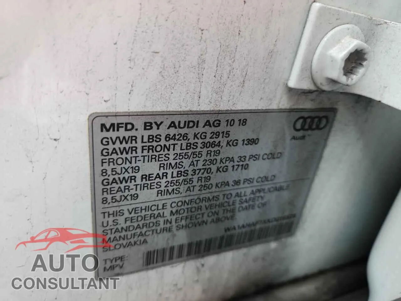 2019 AUDI Q7 Damaged VIN WA1AHAF7XKD016526 – photo 12