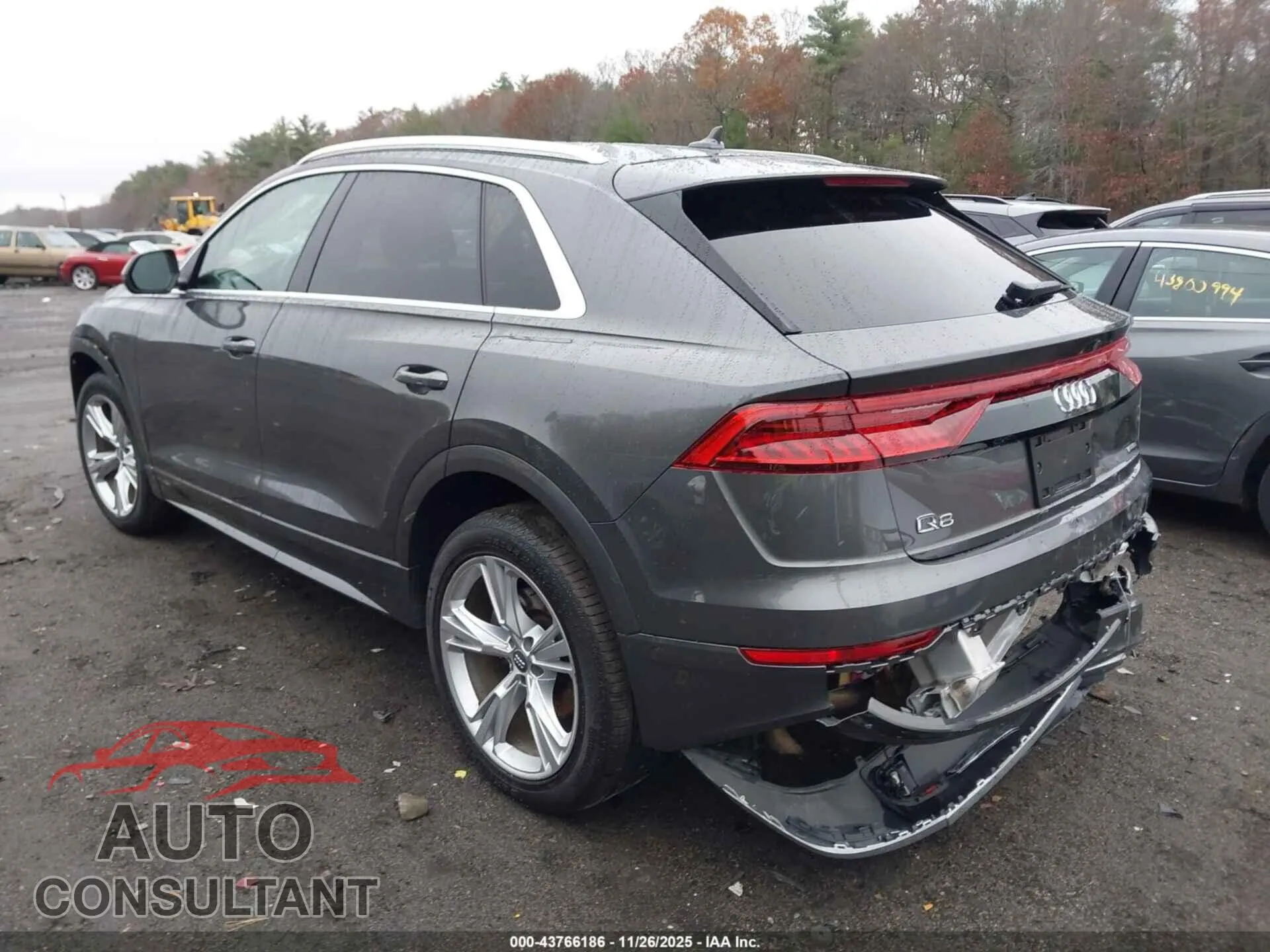 2020 AUDI Q8 Damaged VIN WA1CVAF13LD020156 – side profile