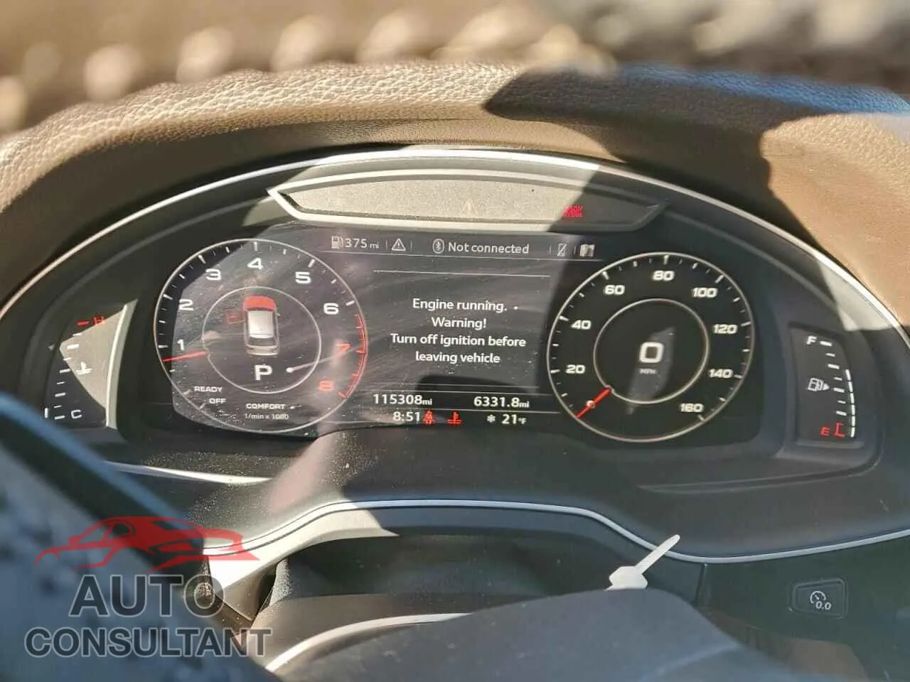 2017 AUDI Q7 Damaged VIN WA1LAAF75HD020568 – trunk area