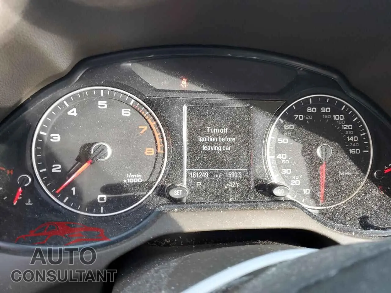 2014 AUDI Q5 Damaged VIN WA1LFAFP7EA028508 – trunk area