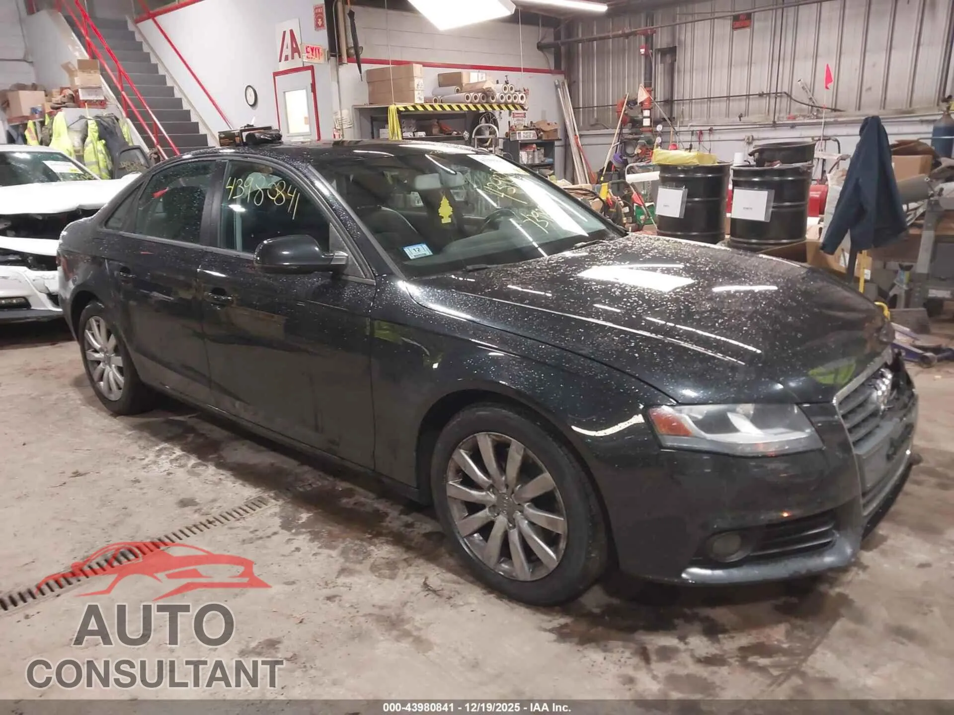 2012 AUDI A4 VIN WAUAFAFL2CA118444