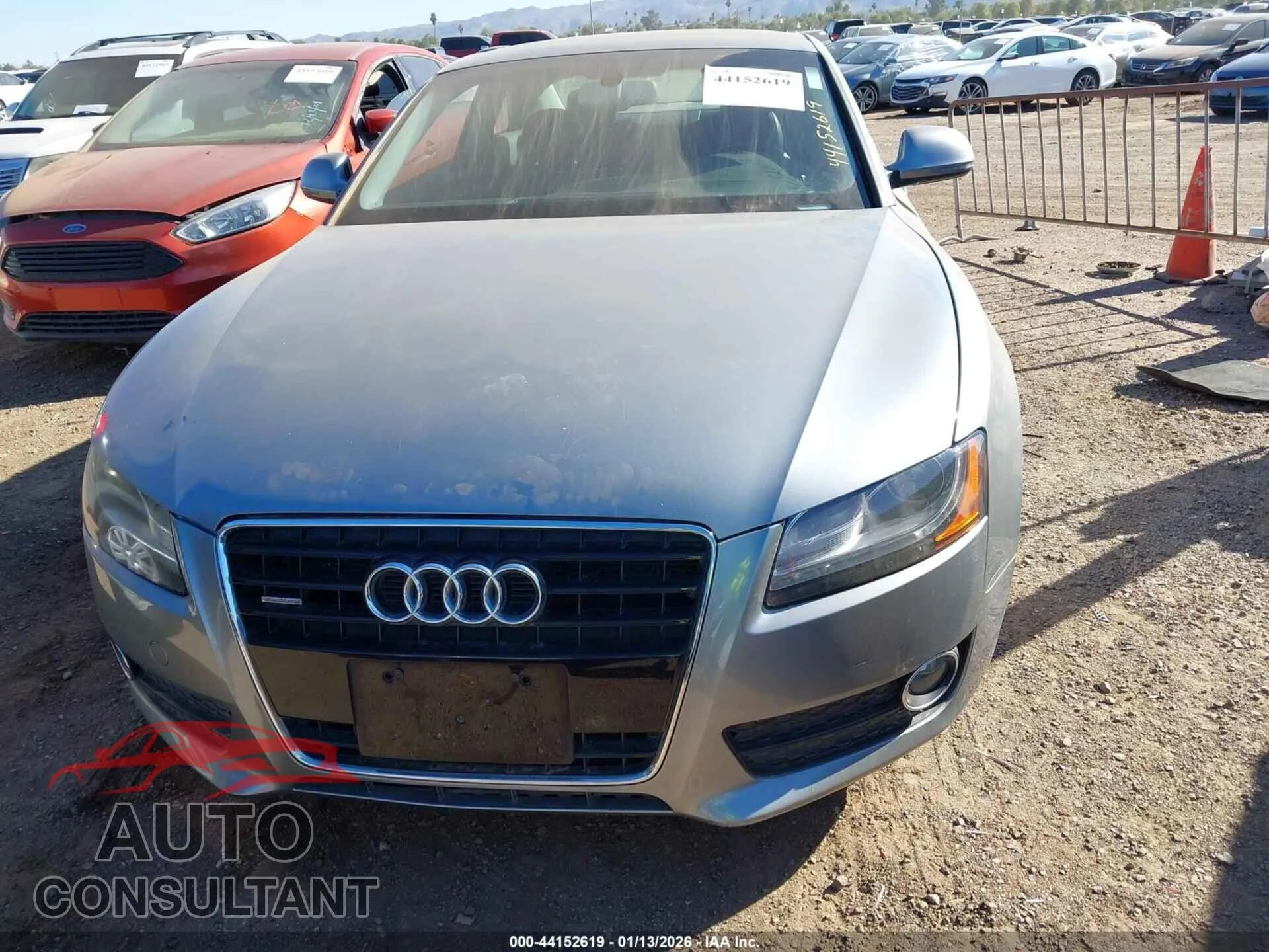 2009 AUDI A5 Damaged VIN WAUDK78T59A032336 – engine bay
