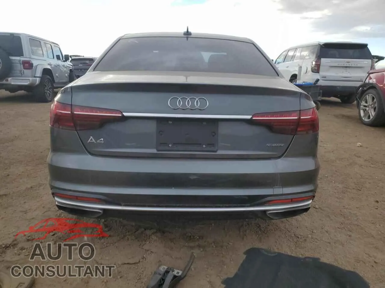 2020 AUDI A4 Damaged VIN WAUDNAF43LN006348 – engine bay