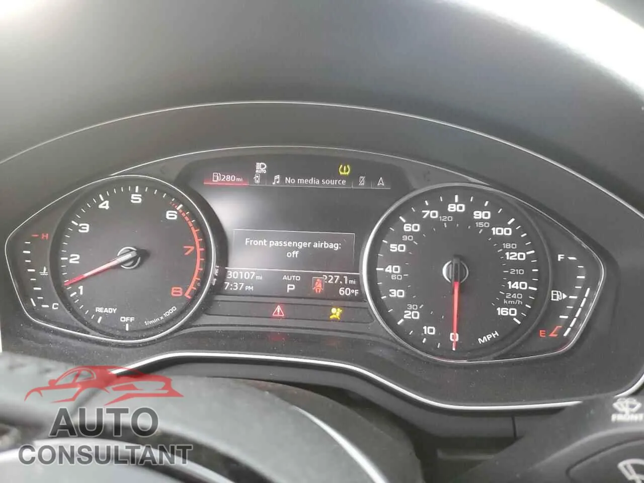2020 AUDI A4 Damaged VIN WAUDNAF43LN006348 – trunk area