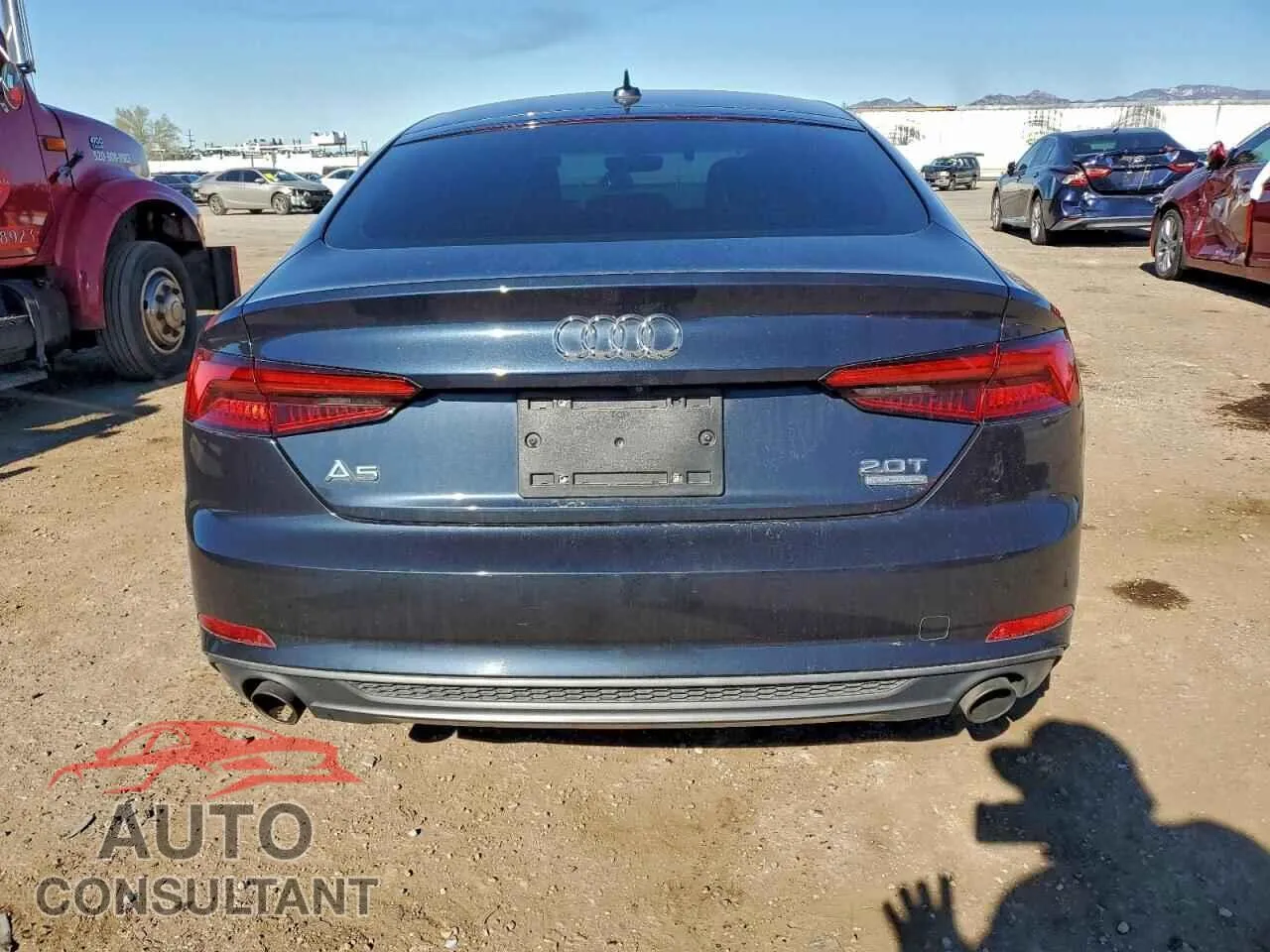 2018 AUDI A5 Damaged VIN WAUDNCF58JA006936 – engine bay