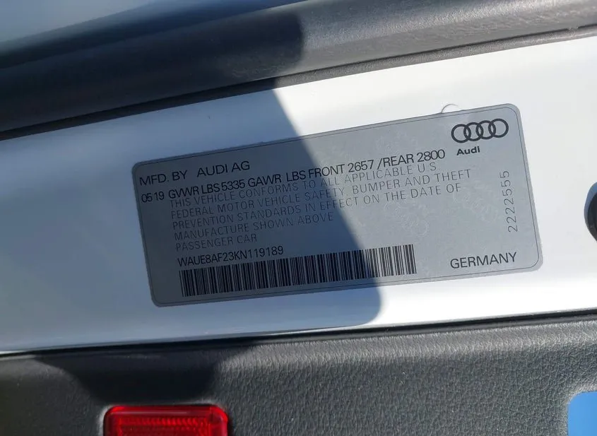 2019 AUDI A6 Used VIN WAUE8AF23KN119189 – exterior detail