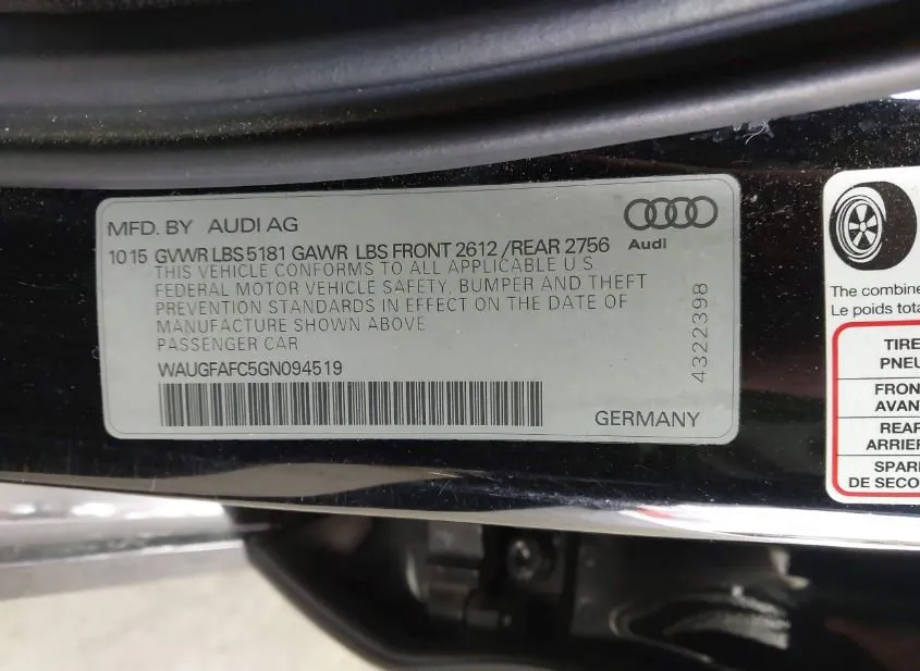 2016 AUDI A6 Used VIN WAUGFAFC5GN094519 – photo 17