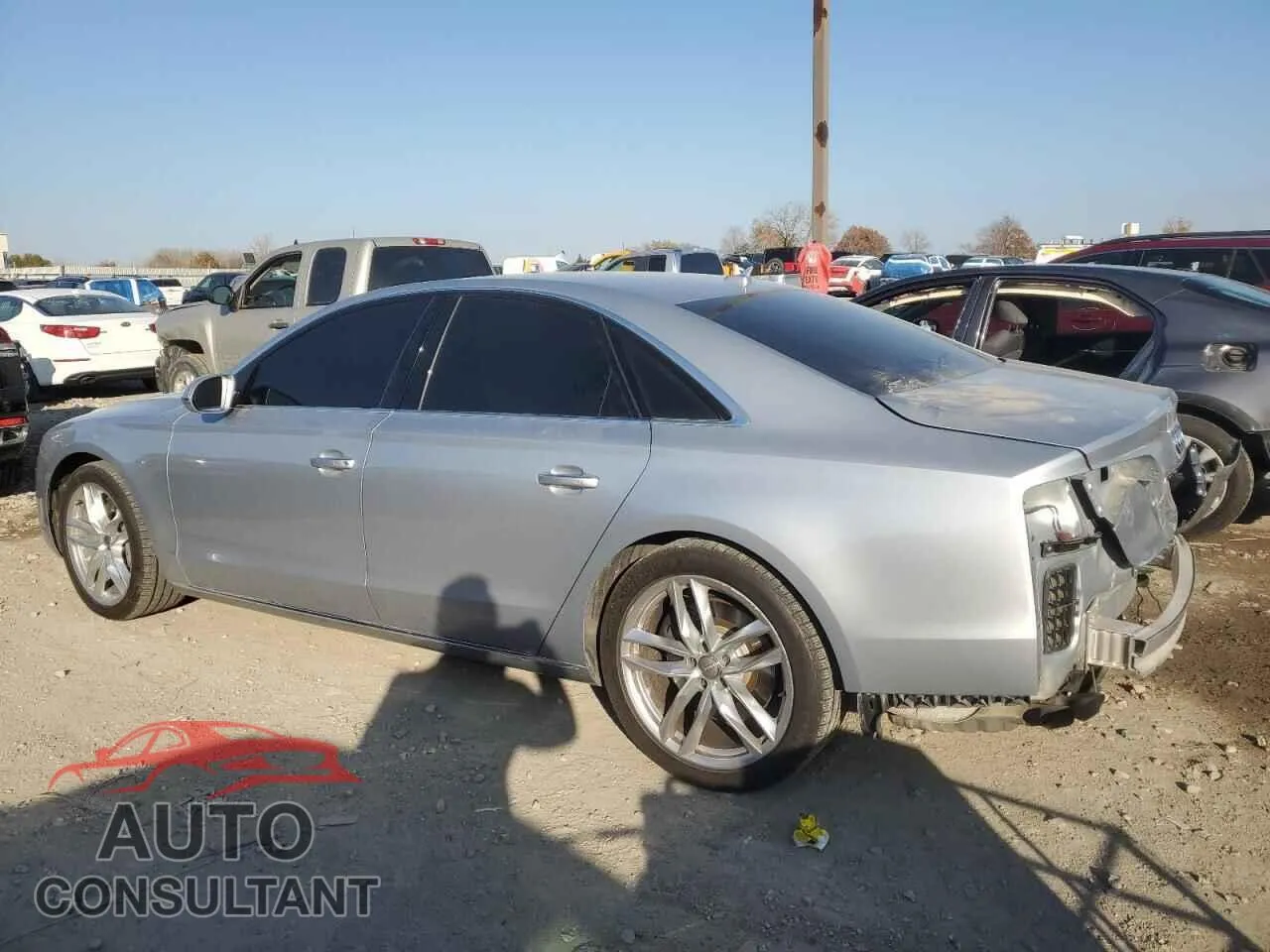 2015 AUDI A8 Damaged VIN WAUJ2AFD1FN024525 – rear exterior