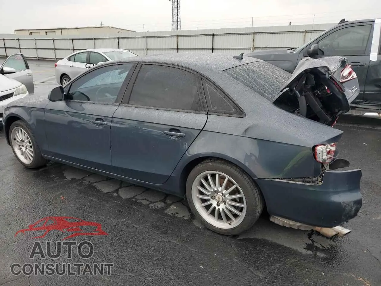 2009 AUDI A4 Damaged VIN WAULF78K19A084621 – rear exterior
