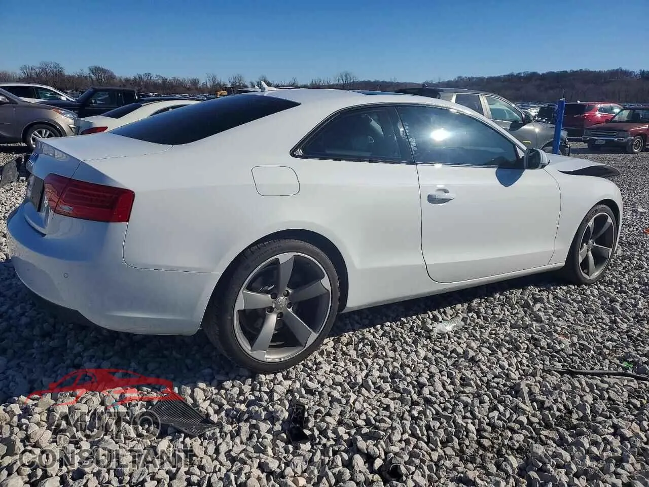 2014 AUDI A5 Damaged VIN WAULFAFR7EA044874 – side profile