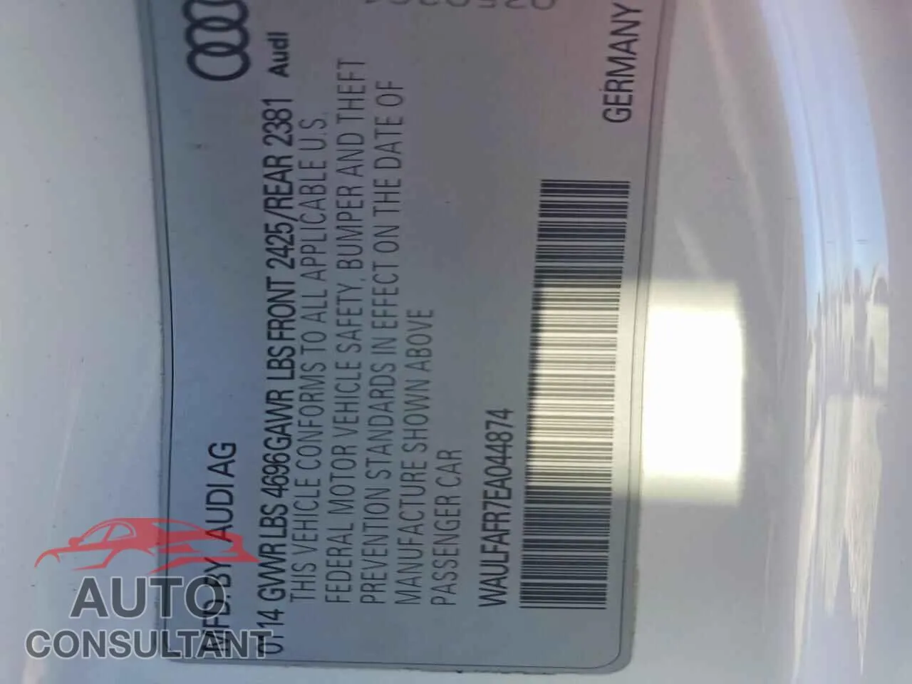 2014 AUDI A5 Damaged VIN WAULFAFR7EA044874 – photo 12