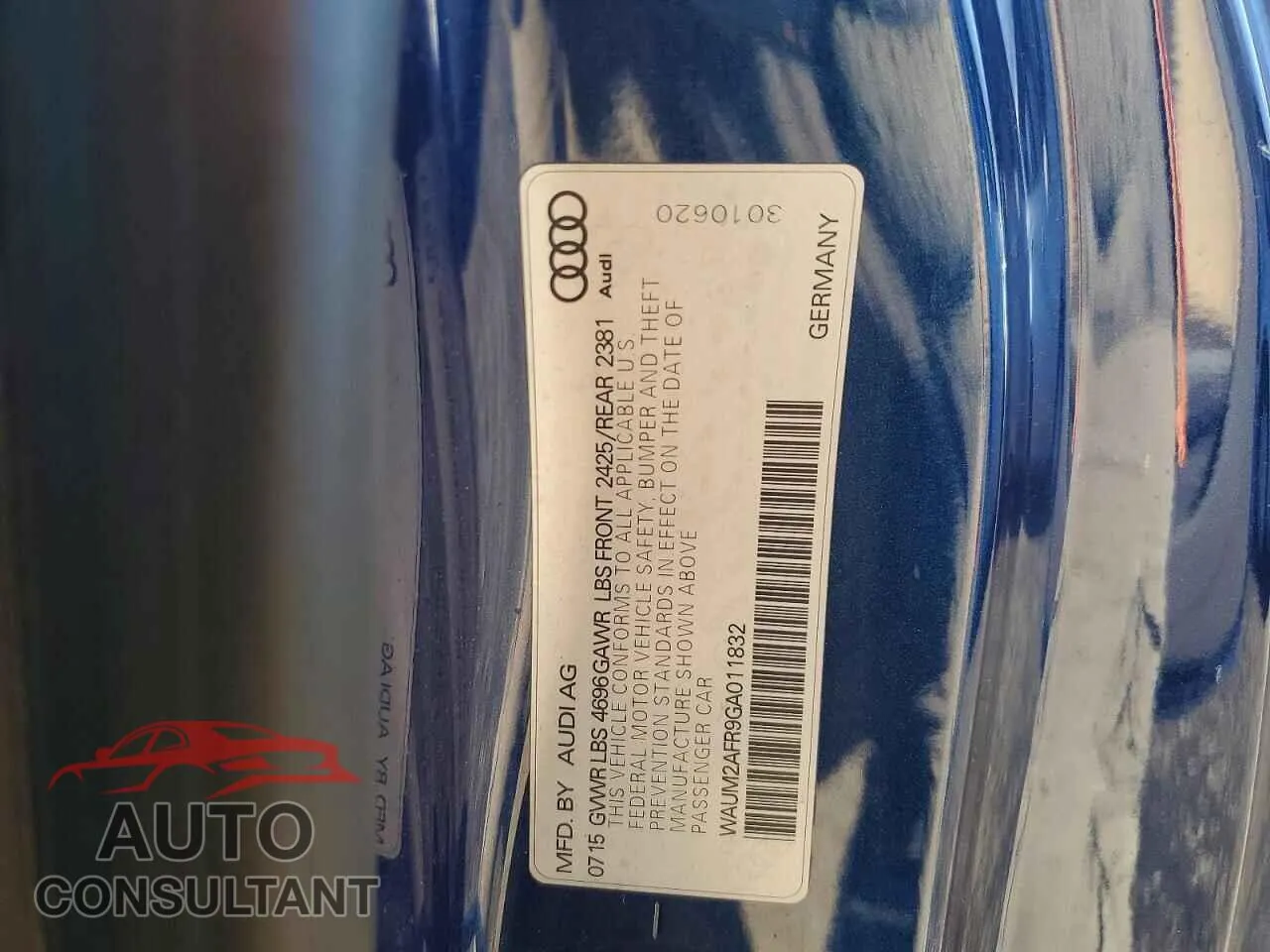 2016 AUDI A5 Damaged VIN WAUM2AFR9GA011832 – photo 12