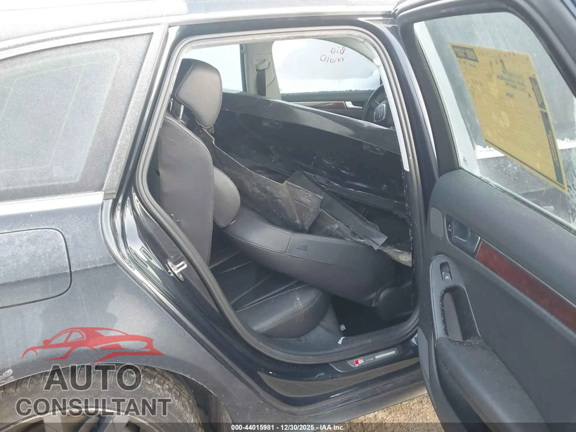 2012 AUDI A4 Damaged VIN WAUWFAFLXCA112896 – undercarriage