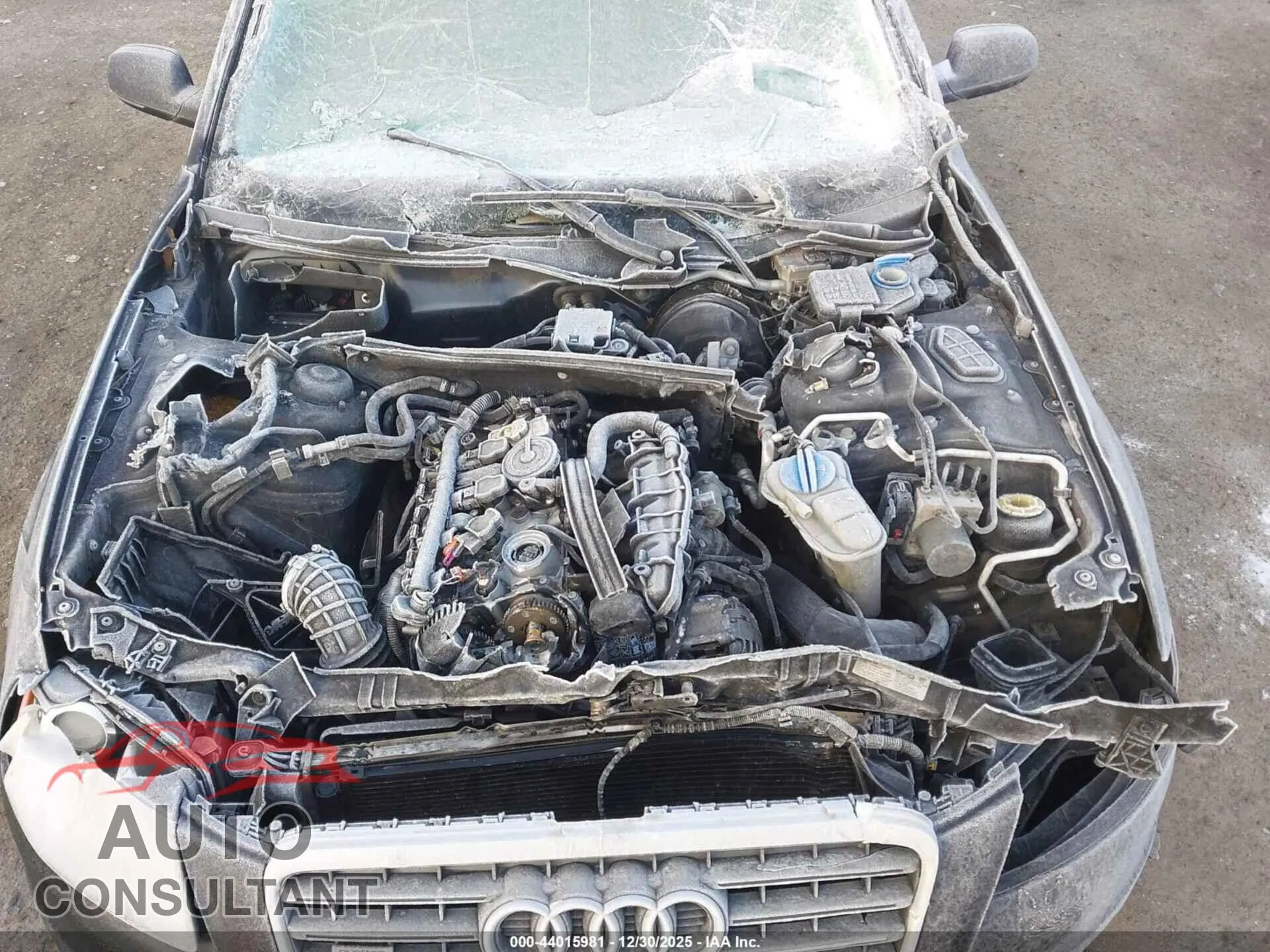2012 AUDI A4 Damaged VIN WAUWFAFLXCA112896 – odometer reading