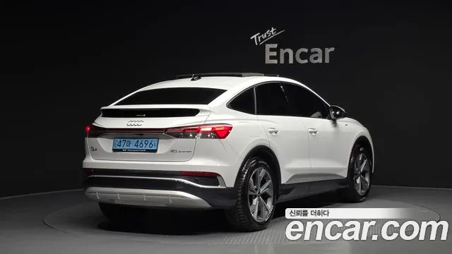 2022 Audi Q4 E-Tron (F4) 40 Premium Sportback Sold VIN WAUZZZFZ4NP043646 – front exterior