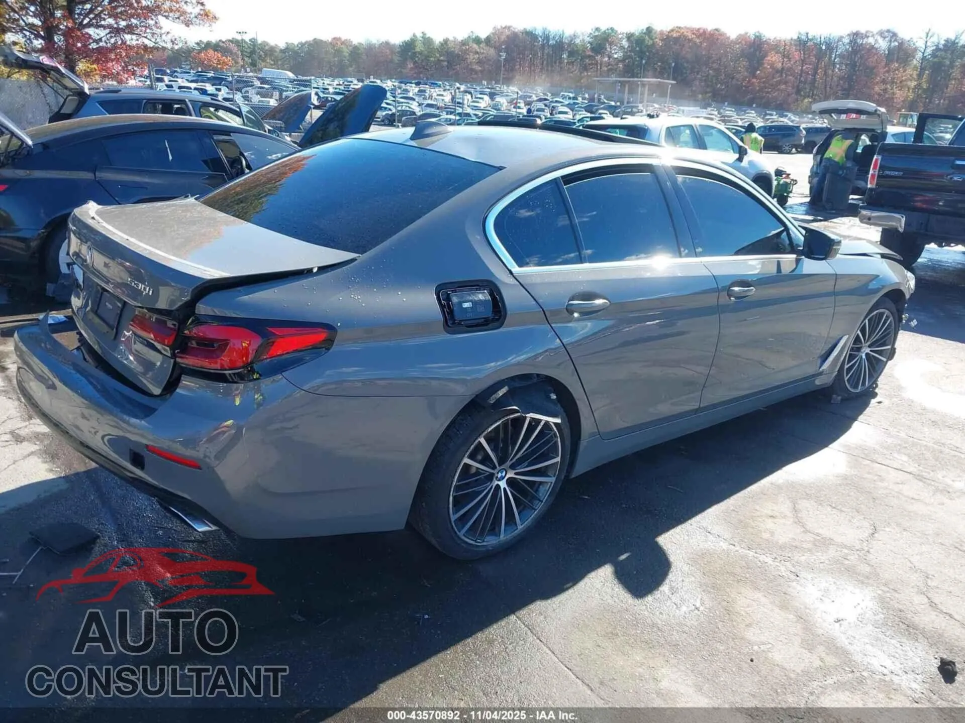 2021 BMW 530I Damaged VIN WBA13BJ00MWX15818 – dashboard