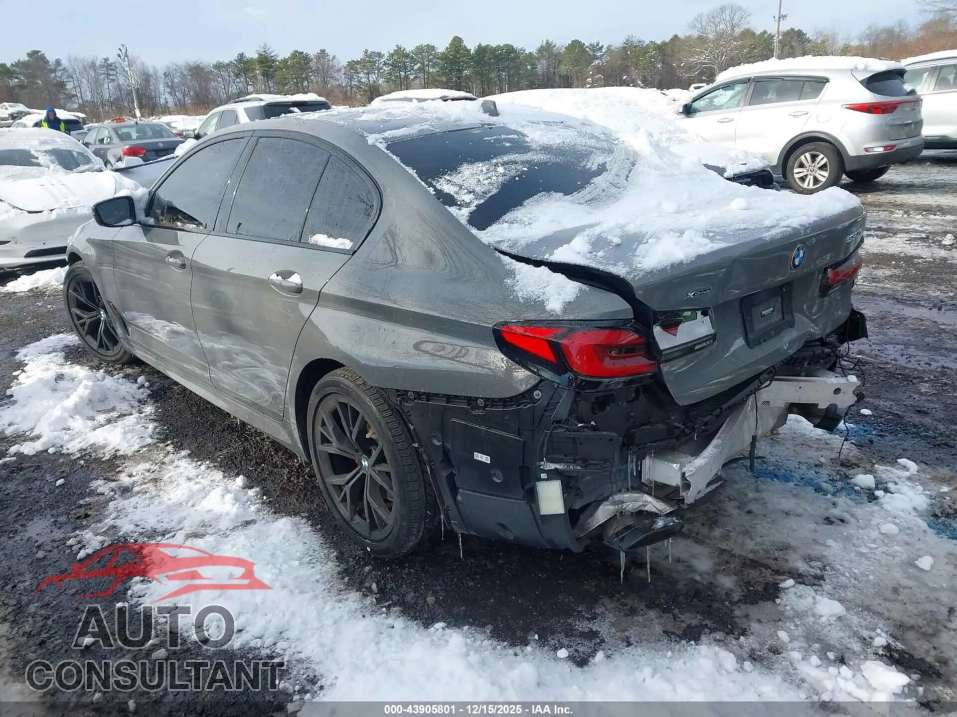 2022 BMW 530 Damaged VIN WBA13BJ07NCJ40720 – side profile
