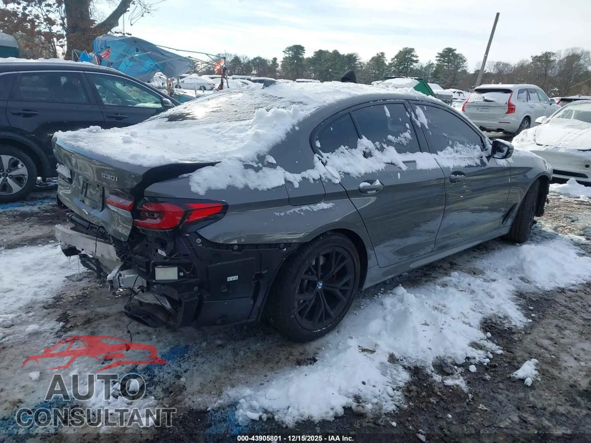 2022 BMW 530 Damaged VIN WBA13BJ07NCJ40720 – dashboard