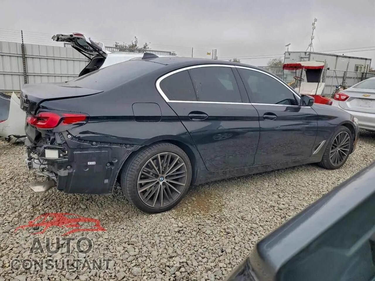 2023 BMW 5 SERIES Damaged VIN WBA13BJ08PCL27399 – side profile